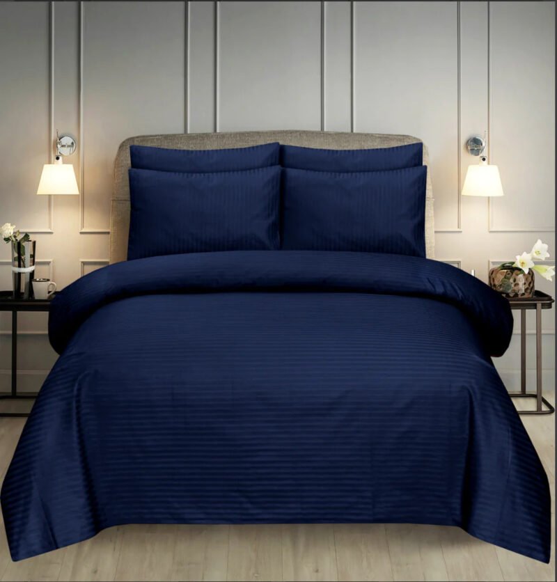 Blue Stripe Bed set 6 pcs