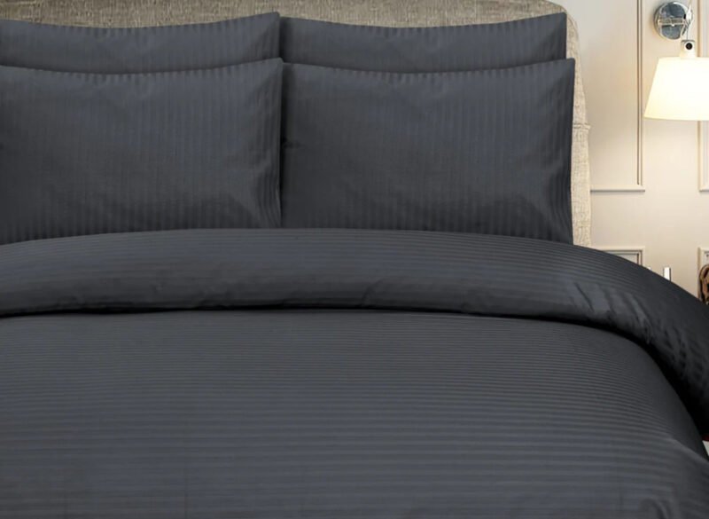 Black Stripe Bed set 6 pcs - Image 3