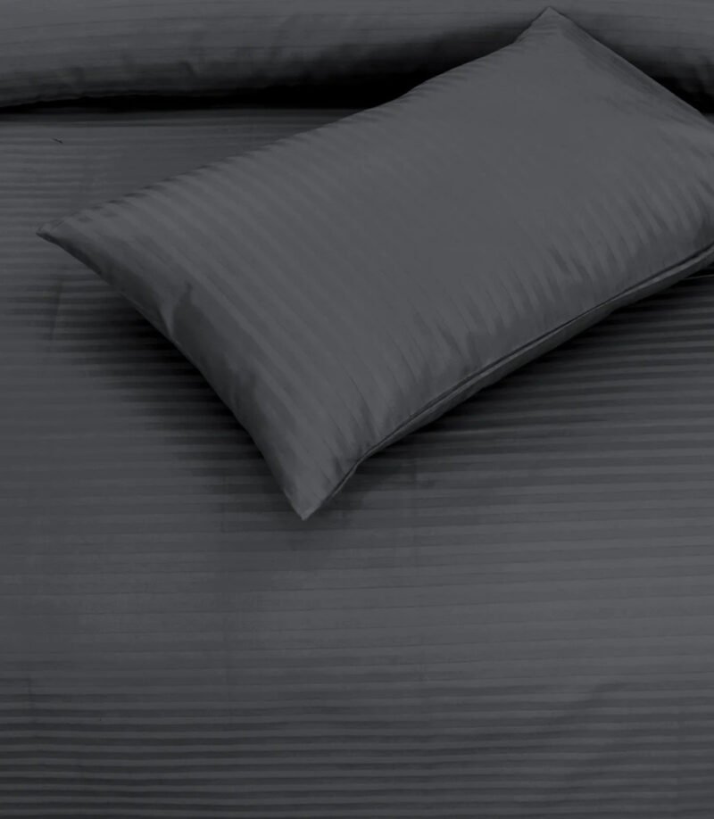 Grey Stripe Bedsheet set - Image 4