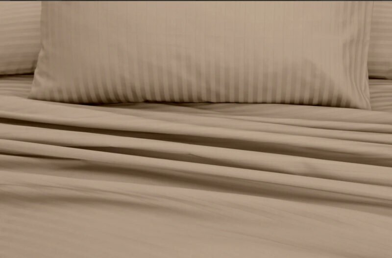 Light Brown Stripe Bedsheet Set - Image 3