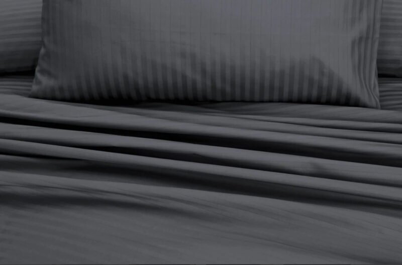 Grey Stripe Bedsheet Set - Image 4