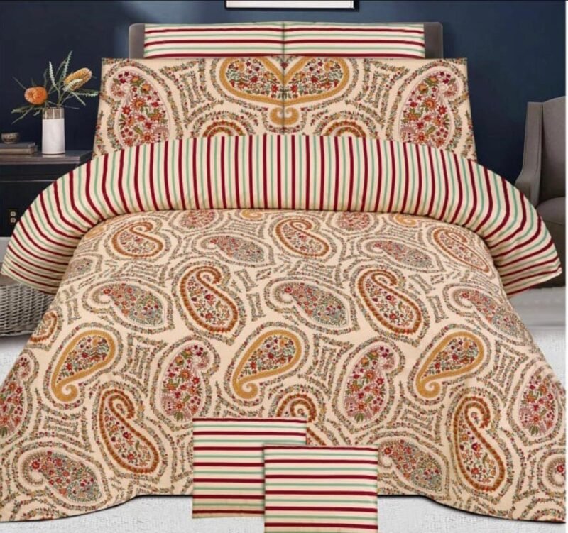 MBCBS-007 Premium Cotton 3 pcs bedsheet set
