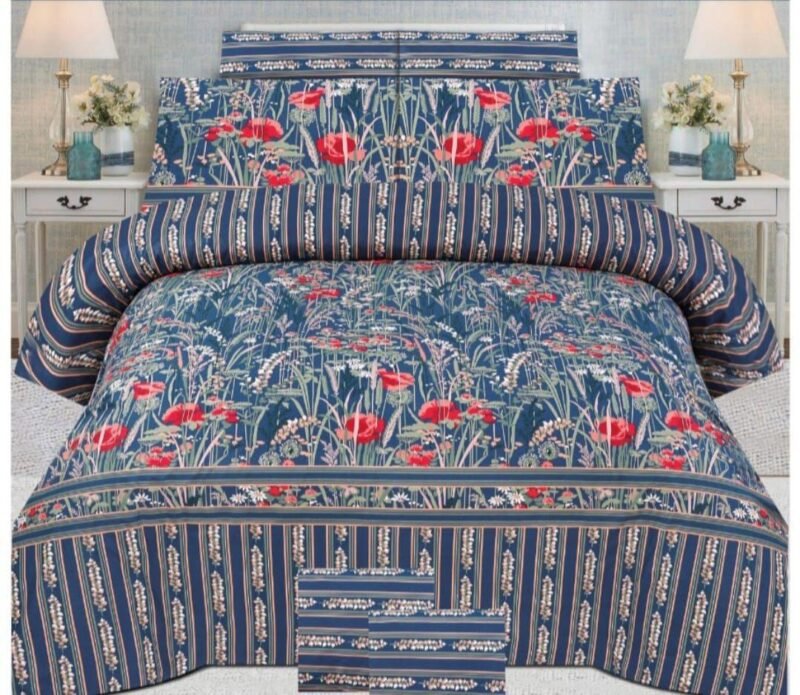 MBCBS-046 Premium Cotton 3 pcs bedsheet set