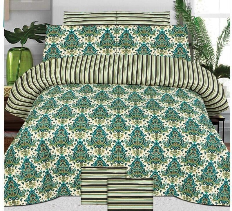 MBCBS-054 Premium Cotton 3 pcs bedsheet set